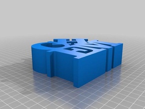 chem Wort Skulpturen kundengebundene 3d print model - Mito3D