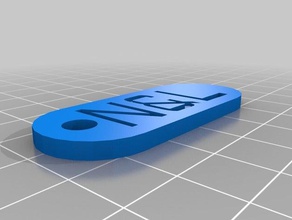 nl keytag llaveros personalizado 3d print model - Mito3D