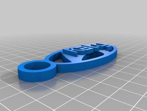 carro kaly Schlüsselanhänger kundengebundene 3d print model - Mito3D