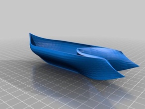 de bézier organique bateau des véhicules makeitfloat 3d print model - Mito3D