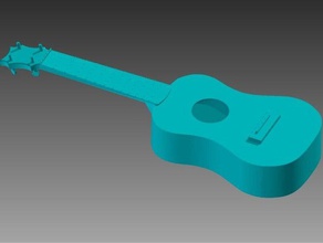 ukulele instrument music musical 3d print model - Mito3D