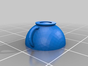 first teacup sculptures 3d print model - Mito3D