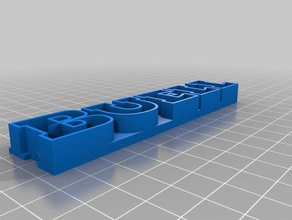 il mio nome personalizzato bar - buell segni e loghi su misura 3d print model - Mito3D