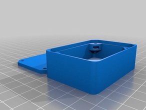 recinto rettangolare coperchio personalizzabile l'elettronica contenitore remixata 3d print model - Mito3D