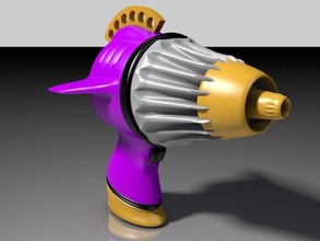 manta ray gun adereços blaster demo e site template para ficção científica 3d print model - Mito3D