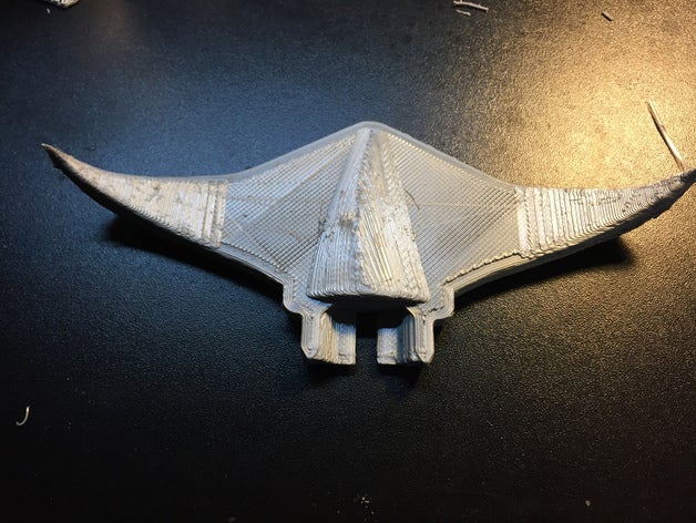 manta ray sem cauda animais escola de ensino fundamental engenharia makeitfloat ciência vapor haste tvy 3D print model - Mito3D