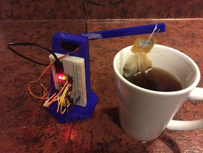 robotic tea steeper kitchen & dining adafruit trinket pro arduino bag steep teabag holder 3d print model - Mito3D