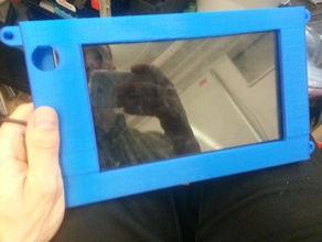 case lg-slate mount holes tablet lg slate mountable 3d print model - Mito3D