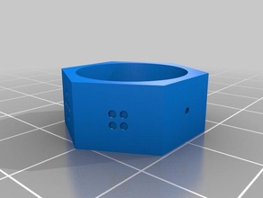 dice ring rings 3d print model - Mito3D