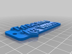 il mio personalizzato multiline tag portachiavi organizzazione su misura 3d print model - Mito3D