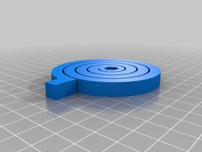 spirale molla di torsione parti automatico asse semplice tenditore 3d print model - Mito3D