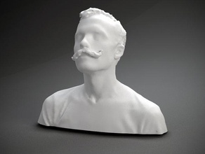 gavon laessig diğer baskın yüz insan polhemus taranan heykel kafa 3d print model - Mito3D