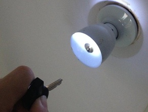 u key flashlight keychains challenge easy keychain led lighit lightitup 3d print model - Mito3D