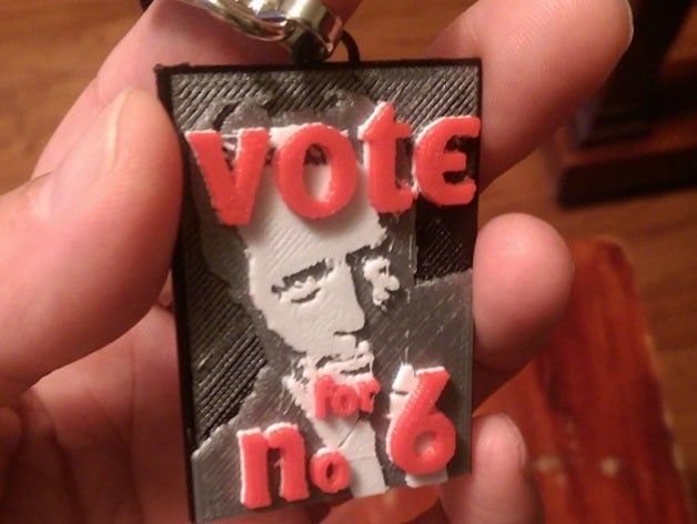 vote no 6 prisoner accessories pendant tv 3D print model - Mito3D