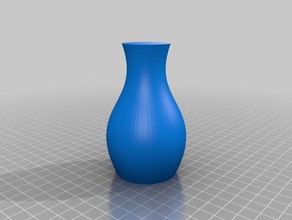 mi personalizados curva jarrón 1er intento los contenedores personalizado 3d print model - Mito3D