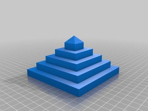 piramide de teste A impressão 3d 3d print model - Mito3D