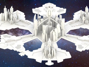 stargate atlantis-Stadt atlantis Requisiten alien alten sci-fi scifi Technologie 3d print model - Mito3D