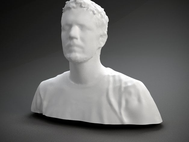 brady forrest outros do busto rosto humanos polhemus digitalizado escultura cabeça 3D print model - Mito3D