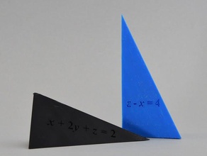 tetrahedron 1 math multivariable calc 3d print model - Mito3D