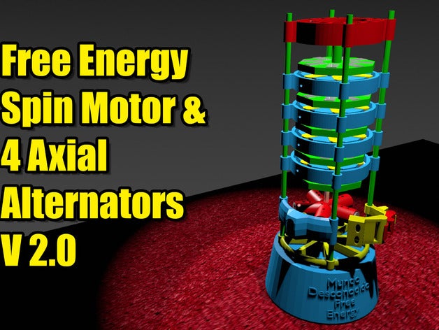 la energía libre v20 levitación spin & axial del alternador diy 3D print model - Mito3D