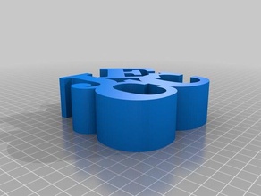my customized word sculpture - jecc sculptures 3d print model - Mito3D