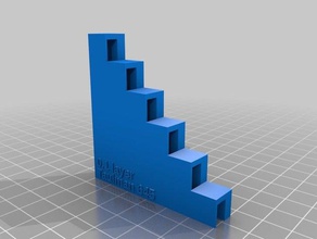 temp calibration stairs 245-255 3d printing tests customized 3d print model - Mito3D