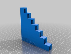 temp calibration stairs 245-265 3d printing tests customized 3d print model - Mito3D