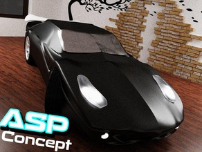 asp conceito de shell 1ª iteração primeiro tente projetar carro a indústria automotiva design do 3d print model - Mito3D