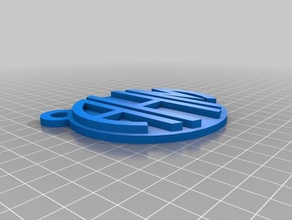 ahm keychain jewelry customized 3d print model - Mito3D