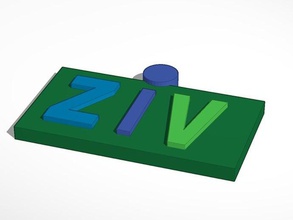 my name ziv signs logos 3d print model - Mito3D