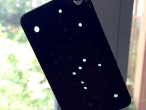 double couleur orion trousseau de clés L'impression 3d constellation lueur sombre un 3d print model - Mito3D