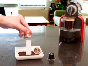nespresso dosette de café en recycleur cuisine manger 3d print model - Mito3D
