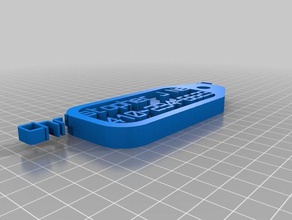 luggage tag-chris household customized 3d print model - Mito3D