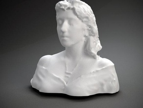 kim boekbinder otros busto la cara humanos polhemus escaneado escultura artista cabeza músico mujer 3d print model - Mito3D