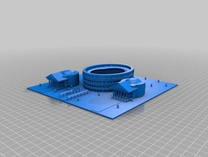 flavian amphitheatre buildings & structures amphitheater architecture coliseum engineering rome seetheworld 3d print model - Mito3D
