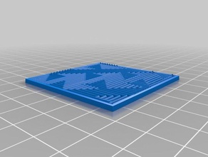 lito di piastrelle 2d art illusione ottica 3d print model - Mito3D