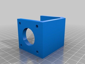 extra thick nema 17 stepper motor mount reversed orientation optimized drawbots tools customized 3d print model - Mito3D
