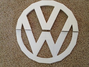 vw-emblem automotive bus Auto prop Landschaft symbol 3d print model - Mito3D