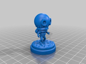 beurknaute criaturas beurk mergulhador figurine jouet scaphandrier brinquedo 3d print model - Mito3D