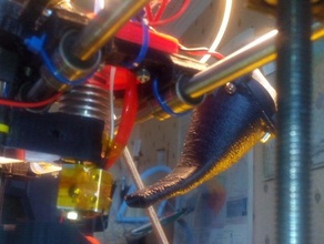 extra long cooling fan shroud volcano 3d printer extruders 3d print model - Mito3D