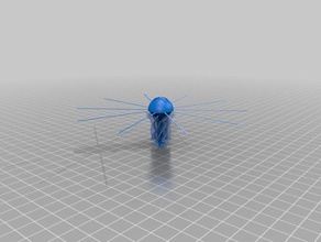 my customized jellyfish - drooloops animals 3d print model - Mito3D