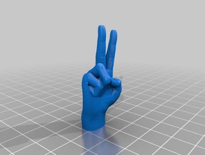 peace off art 3d print model - Mito3D