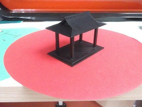 oiseau chargeur de table d'inspiration japonaise mangeoire à oiseaux la 3d print model - Mito3D