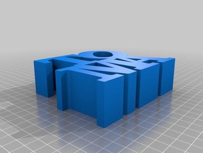 meine angepasste word-Skulptur toma Skulpturen kundengebundene 3d print model - Mito3D