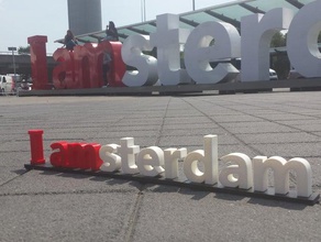 amesterdão escultura edifícios e estruturas holanda iamsterdam logotipo museu nederland países baixos schiphol seetheworld praça 3d print model - Mito3D