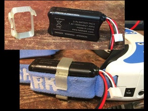 fatshark dominator v2 battery holder r c vehicles drone fpv goggles quadcopter 3d print model - Mito3D