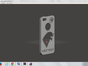 game thrones iphone case mobile phone 3d print model - Mito3D
