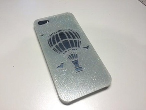 iphone 5 case balloon mobile phone 3d print model - Mito3D