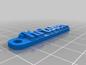 kristen keychain organization customized 3d print model - Mito3D
