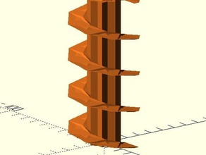 lineare extrusion Turm math buildacastle openscad 3d print model - Mito3D